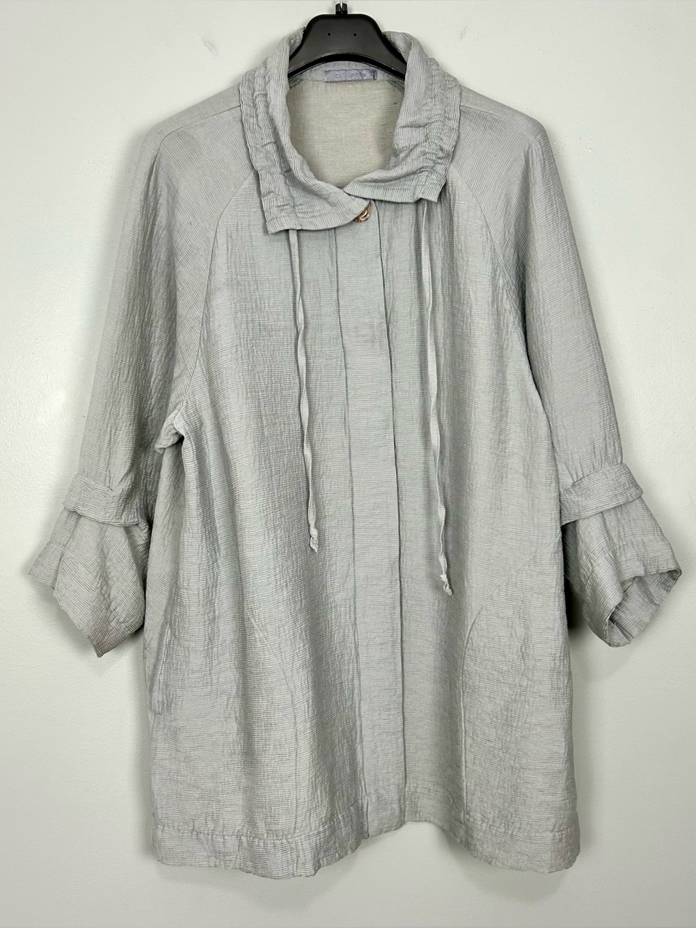 Cut Loose Crinkle Swing Jacket Women’s Size M Button Front Lightweight Pockets